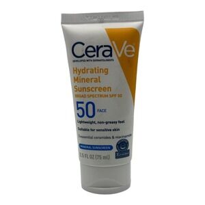 CeraVe - Hydrating Mineral Sunscreen (2.5 fl oz) - SPF 50 Face, Exp 12/2027